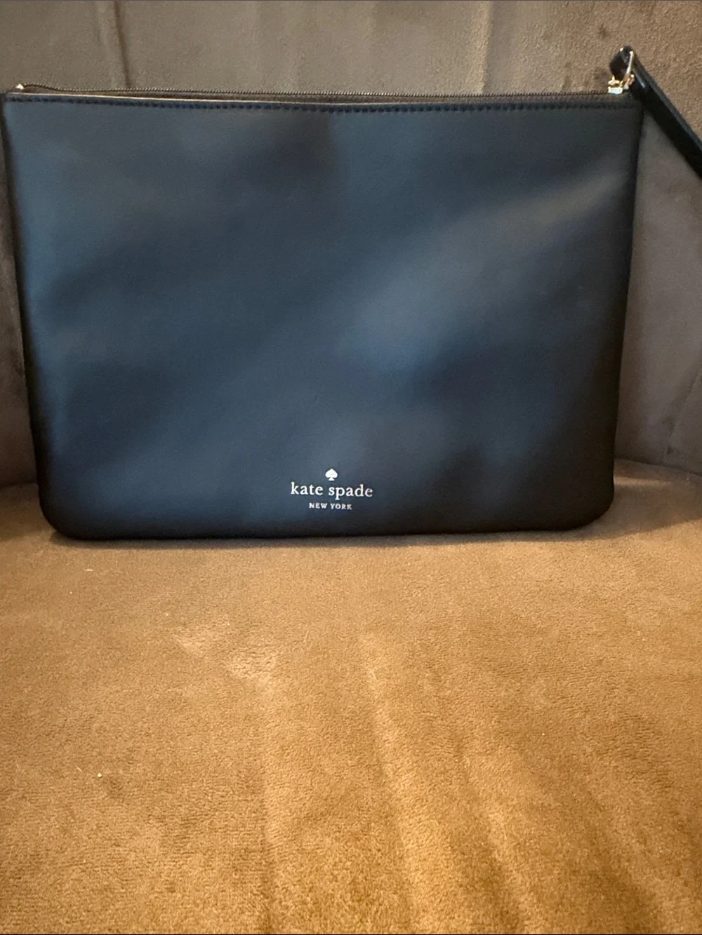 Pop, Fizz, Clink! Kate Spade Black Zippered Pouch